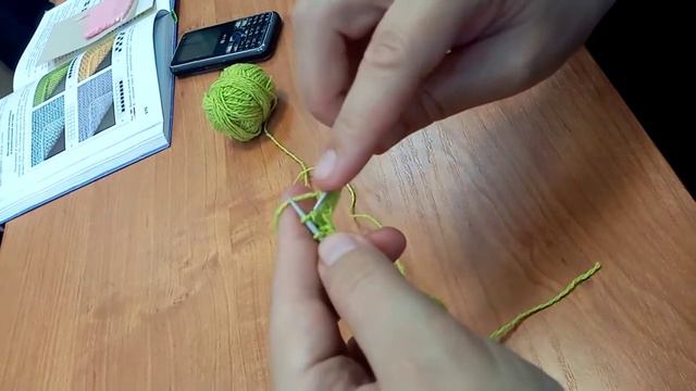 Вязание спицами. Резинка 1х1.
