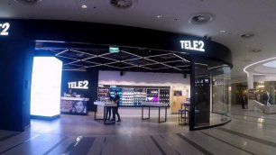 Видеоэкран для сети магазинов сотовой связи Tele2