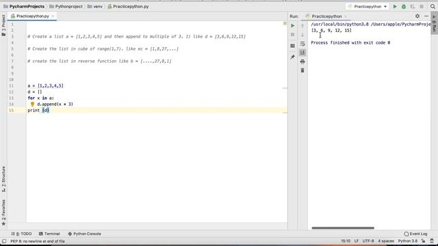 Python Practice Series 14 | Beginners | Level 1 | Basic | List Append | Programming Tutorials Code