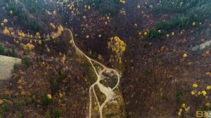 Вид с высоты на Зольное, а также,  Стрельная гора, Волга, остров Середыш.