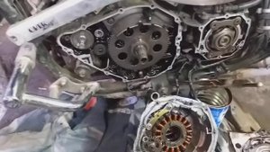 Снятие обгоной муфты YAMAHA v-max