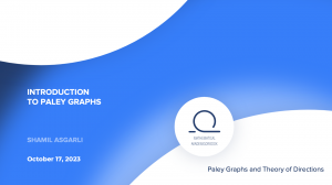 Lecture 1. Introduction to Paley graphs
