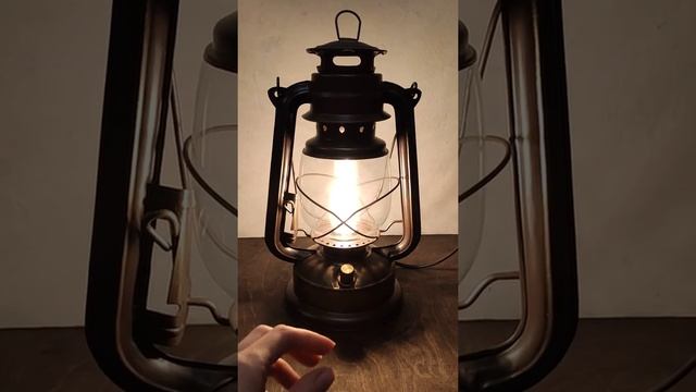 Керосиновая лампа коричневая электрическая с диммером на корпусе смотреть онлайн