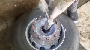 DAF 105 замена блок-подшипника передней ступицы