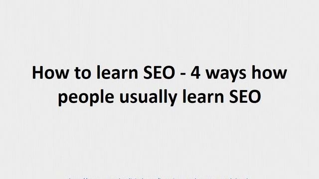 25 things to read for best way to learn SEO смотреть онлайн