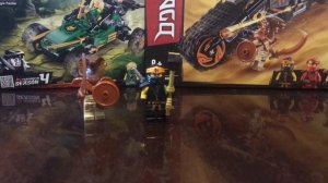 Lego NINJAGO тропический внедорожник 71700 и земляной байк Коула 70672 обзор