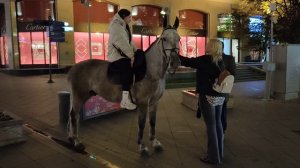 Лошадиная улица в Москве где почти каждый день бегают лошади - на радость 'диким' горожанам #Moscow