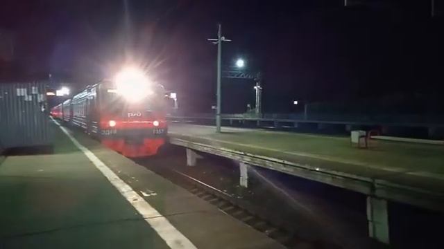 Электропоезд ЭД4М-0357 станция Софрино смотреть онлайн