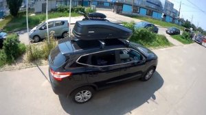 Бокс на крышу Nissan Qashqai (2014-) . АВТоДОП Нижний Новгород.