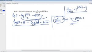 Видео-Урок 31 Логарифмические уравнения (продолжение). Учебник Алгебра11 (профильный, Мерзляк)