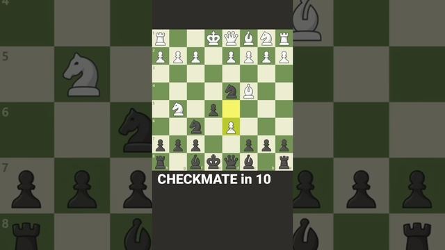 CHECKMATE in 10 (Italian Game) #shorts