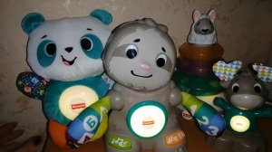 Обзор игрушек Fisher Price. Линкималс Лось, ленивец, лама, панда #fisherprice #фишерпрайс #линкимал
