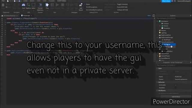 How to make a VIP Server Kick GUI like Piggy || Roblox Studio смотреть онлайн