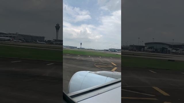 Take off from Guangzhou International Airport