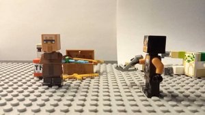 лего майнкрафт житель торговец.