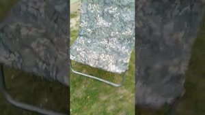 самодельный стул ?для рыбалки? из старой раскладушки