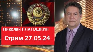 Н.ПЛАТОШКИН. Стрим 27 05 24. #todeynews #fromrussia  #politic #платошкин #актуальнаятема #общество