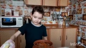 Лёгкий супчик в горшочке.