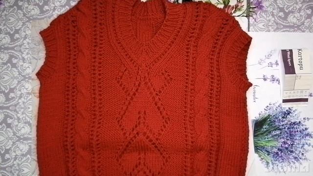 Жилет "Красное золото осени" ?#екатеринаалександрова смотреть онлайн