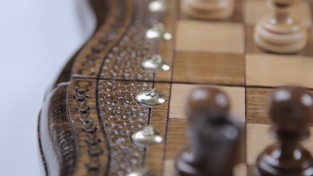 Шахматы Нарды резные Арарат с бронзой 50, Ohanyan смотреть онлайн