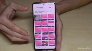 Samsung Galaxy A53 5G: How to restore Photos/Videos from the Recycle Bin?
