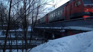 Электричка ЭТ2М-0333999666228339+ + закат 🌅