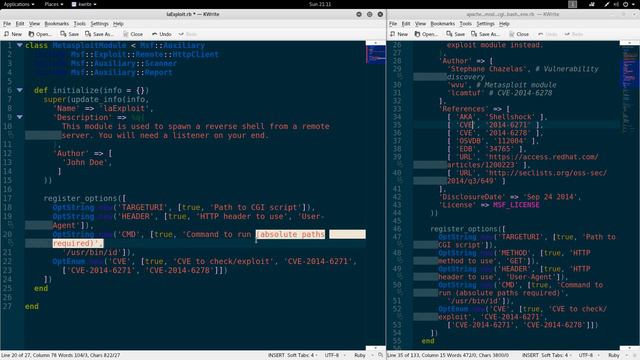 99. Module Script Outline Kali linux