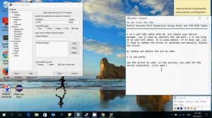 Switch Console Port Connection Using Putty and USB-RJ45 cable