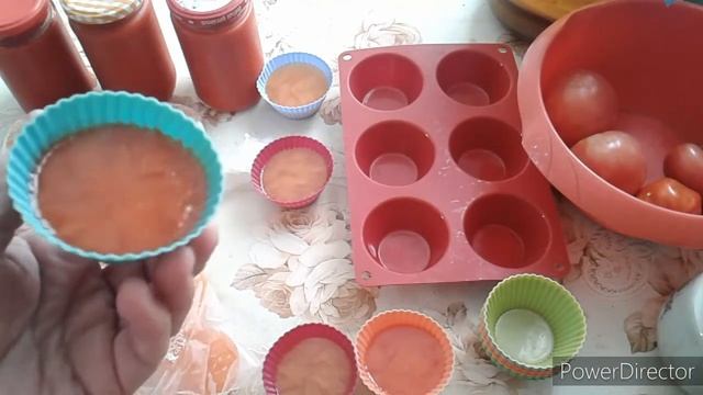 Заморозка отвара болгарского перца. Пюре из перца на зиму. смотреть онлайн