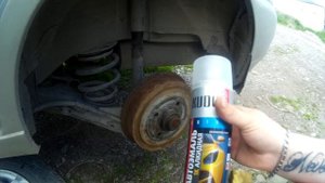 Покраска суппортов, тормозных барабанов в красный