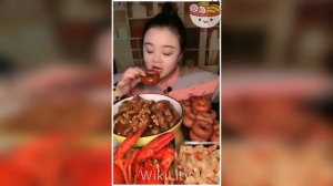 Chinese Mukbang : ASMR Eating Show (Noodle Soup, Ribs, Beef Fat) 47