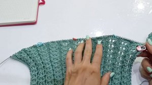 Ажурная летняя кофточка спицами.