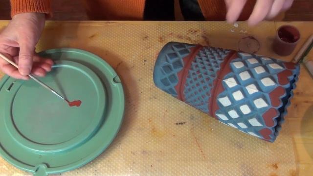 Роспись советской вазы в стиле Кантри смотреть онлайн