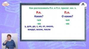 4-класс | Русский язык | Родительный и предложный падежи имён прилагательных во множественном числе