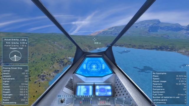 Space Engineers - Re-Usable Space Plane with Aerodynamics? The ship that went to space and back.. смотреть онлайн