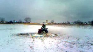 YAMAHA 400 drifting