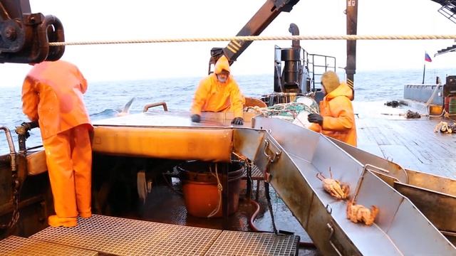 ЛОВЛЯ КРАБА В ОХОТСКОМ МОРЕ СУДНО "ИВНИНГ СТАР" 2018 смотреть онлайн