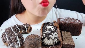 ASMR CHOCOLATE DESSERT 초콜릿 디저트 먹방 CAKE, COOKIE, DONUT EATING SOUND NO TALKING