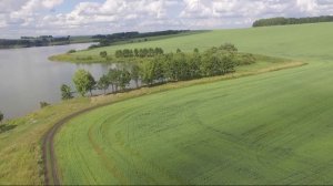 Зеркальное озеро. Назаровский район, Красноярский край. Преображенское. Полет на дроне