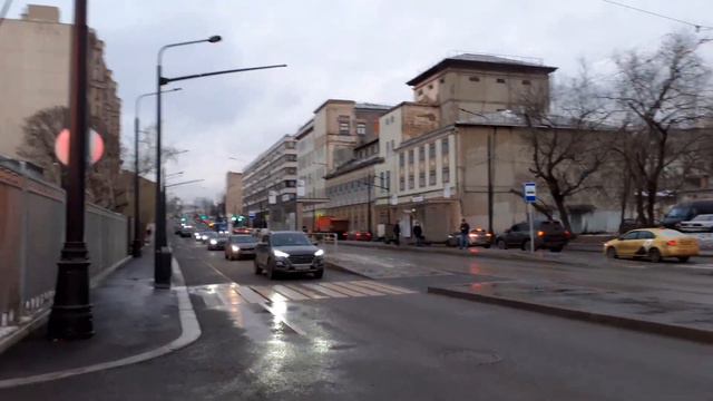 Москва 3483 Средний Наставнический переулок, Костомаровский переулок, ДК Метростроя зима день