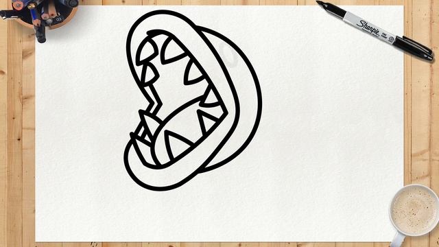 как нарисовать плотоядное растение марио | супер Марио | Шаг за шагом просто и легко смотреть онлайн