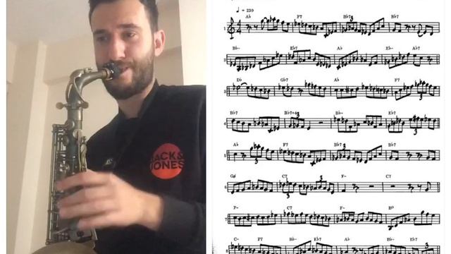 Charlie parker Donna lee alto saxophone transcription смотреть онлайн