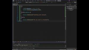 ?C# tutorial for beginners - Exceptions