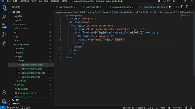 Angular 16 todo Application from scratch | login page methods and design in Angular with Testycodei