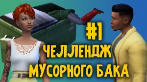 The sims 4 челлендж мусорного бака #1
