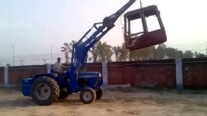 Трактор ESCORTS FARMTRAC с крановым навесным оборудованием