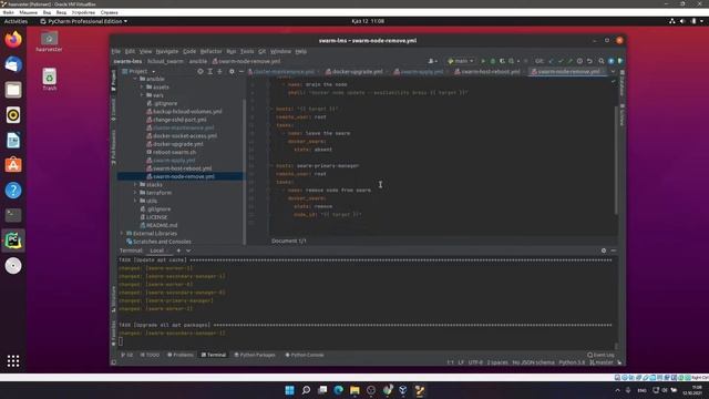 Docker Swarm with Terraform and Ansible