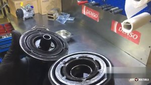 Nissan Murano/Teana. Ремонт муфты, замена подшипника шкива в компрессоре кондиционера
