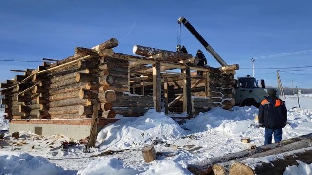 Сруб канадская рубка, дикий стиль смотреть онлайн