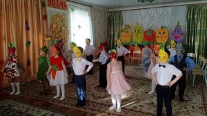 Осенний общий танец в детском саду!